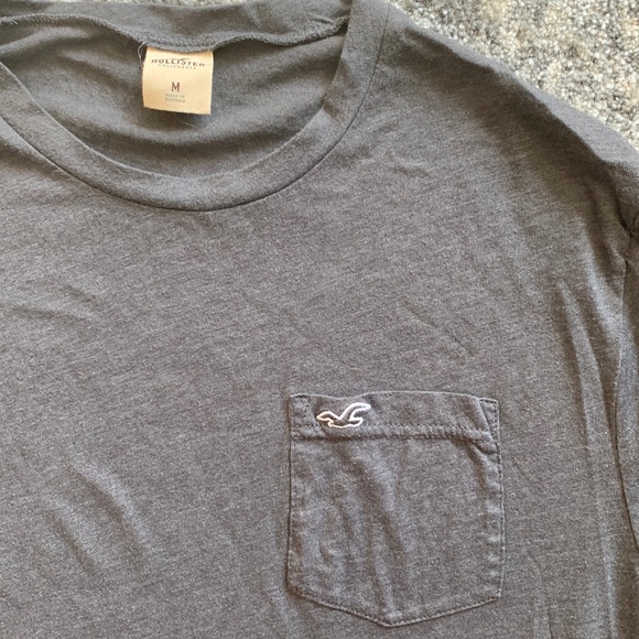 Hollister Long-Sleeve Pocket Shirt - Picture 4 of 8